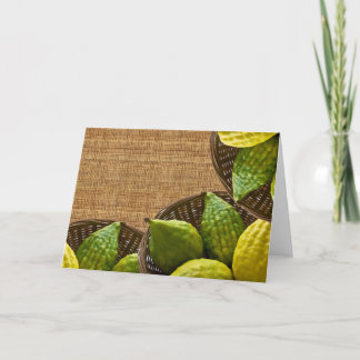 Cartes Pour Fêtes Annuelles Souhaitez-vous un Sukkot heureux !