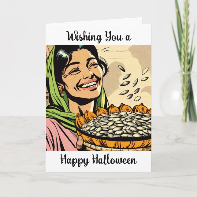 Cartes Pour Fêtes Annuelles Souhaitez-vous une joyeuse nostalgie d'Halloween (Devant)