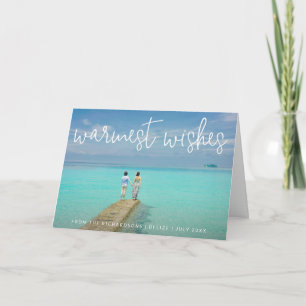 Cartes Pour Fêtes Annuelles Souhaits les plus chauds Elegance Beach Photo Noël
