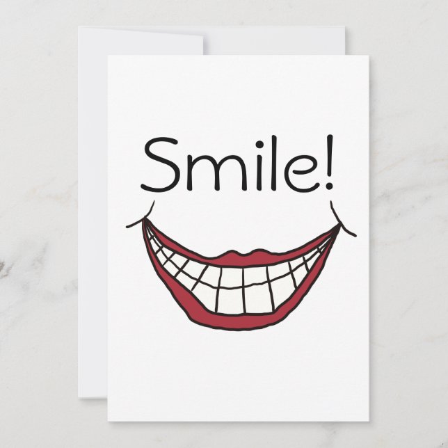 Cartes Pour Fêtes Annuelles Souriez ! (Devant)