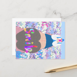 Cartes Pour Fêtes Annuelles sourire fille