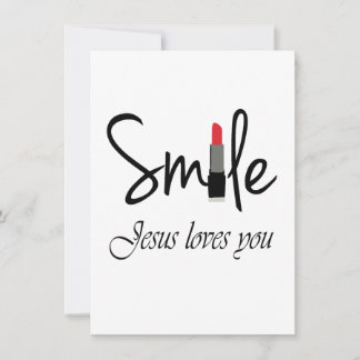 Cartes Pour Fêtes Annuelles sourire jésus vous aime