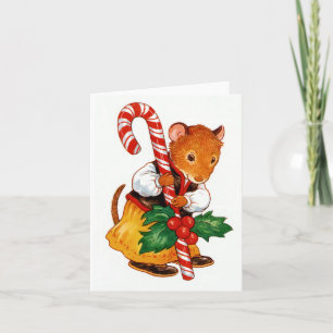 Cartes Pour Fêtes Annuelles Souris à pain d'épices