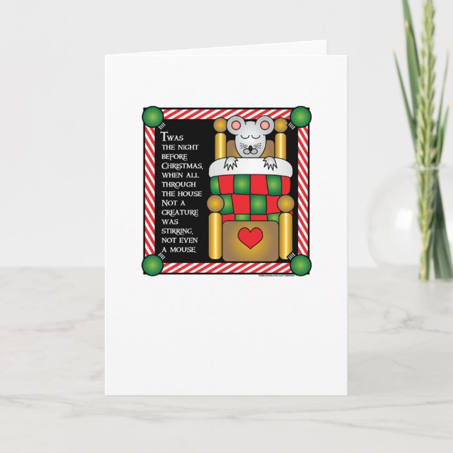 Cartes Pour Fêtes Annuelles Souris-CHROMATOGRAPHIE GAZEUSE de Noël (Devant)