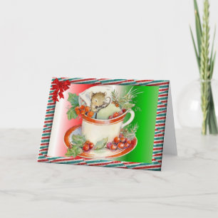 Cartes Pour Fêtes Annuelles Souris de bonbon à nuit de nuit !