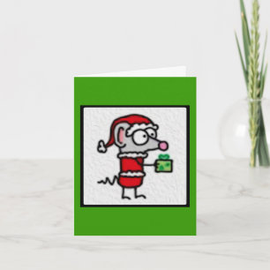 Cartes Pour Fêtes Annuelles Souris de Noël