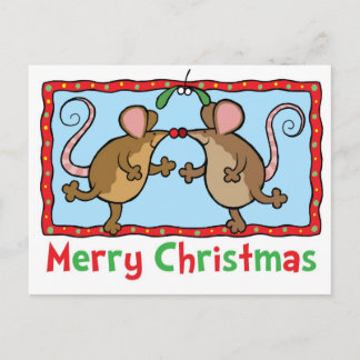 Cartes Pour Fêtes Annuelles Souris de Noël