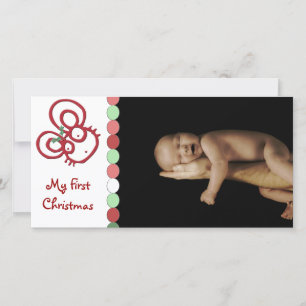 Cartes Pour Fêtes Annuelles Souris de Noël Tellement Mignonne Mon Premier Noël