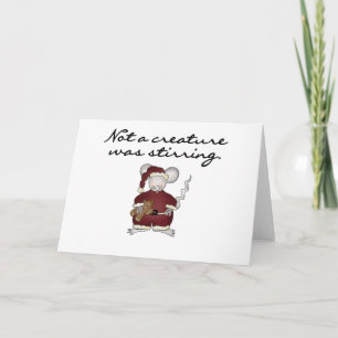 Cartes Pour Fêtes Annuelles Souris pas qu'une créature remuait