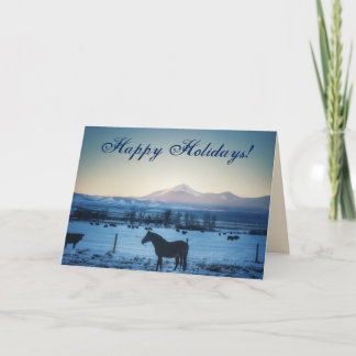 Cartes Pour Fêtes Annuelles Sous la montagne