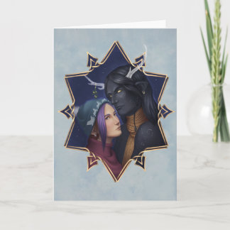 Cartes Pour Fêtes Annuelles Sous le gui