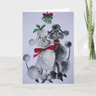 Cartes Pour Fêtes Annuelles Sous le gui