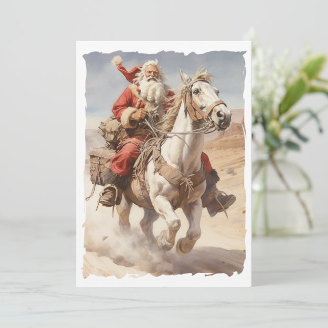 Cartes Pour Fêtes Annuelles South West Santa Clause (Debout devant)