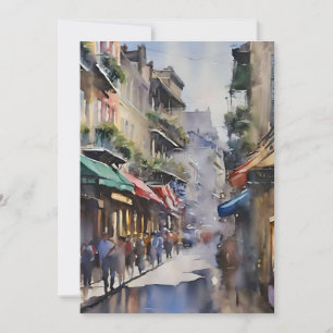 Cartes Pour Fêtes Annuelles Souvenirs de la Nouvelle-Orléans - Bourbon Street 