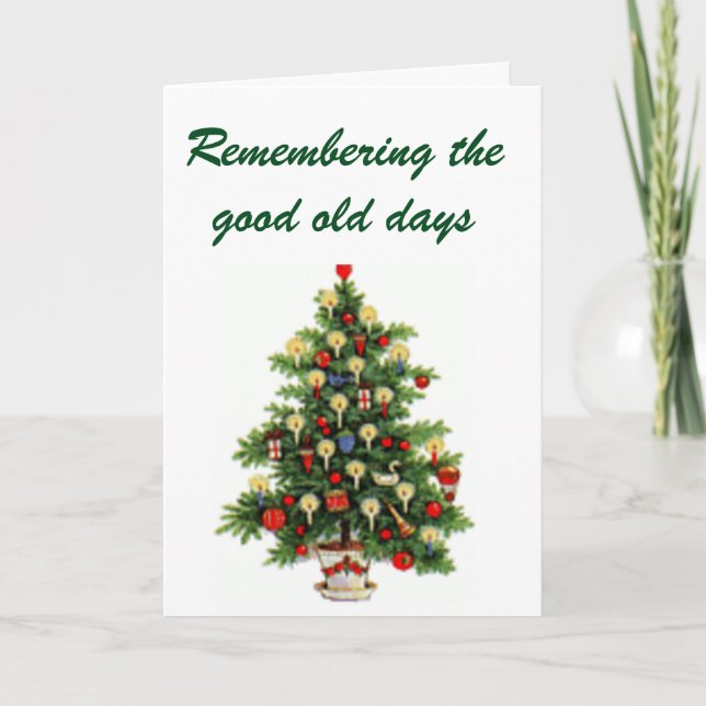 CARTES POUR FÊTES ANNUELLES SOUVENIRS DE NOËL ANCIENS JOURS & BONNES AMIS (Devant)