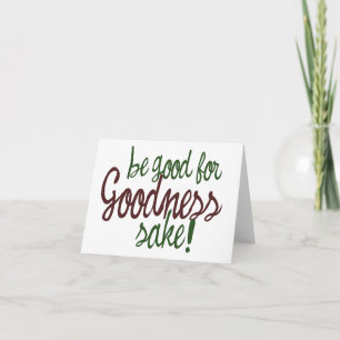 Cartes Pour Fêtes Annuelles Soyez bon pour le saké bonté