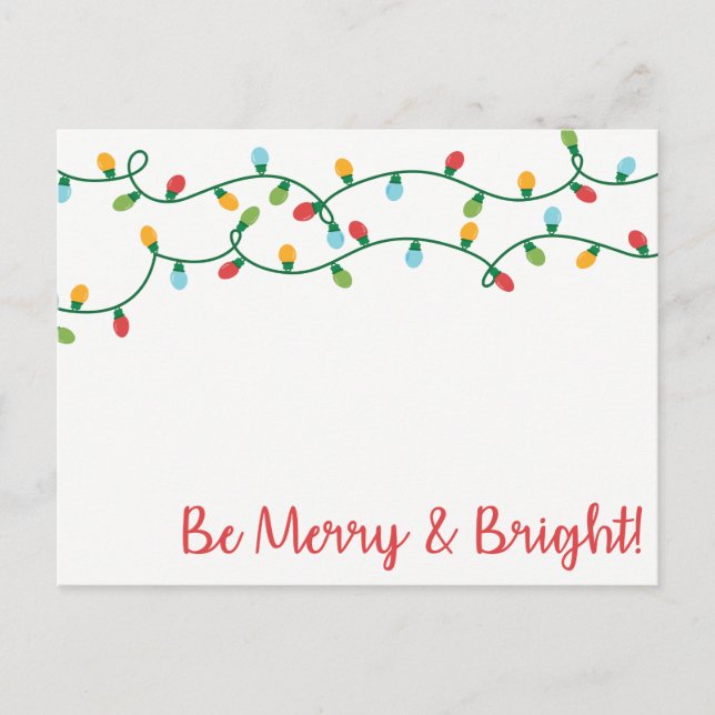 Cartes Pour Fêtes Annuelles Soyez Joyeux et brillants ! (Devant)