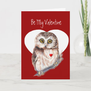 Cartes Pour Fêtes Annuelles Soyez Mon Chouette Saint-Valentin Vous Aimez Pour 