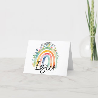 Cartes Pour Fêtes Annuelles Soyez vous-même C'est plus facile d'inspirer la sa