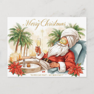 Cartes Pour Fêtes Annuelles Spa de Noël sur le thème du Père Noël