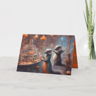 Cartes Pour Fêtes Annuelles Space Rats Happy Halloween
