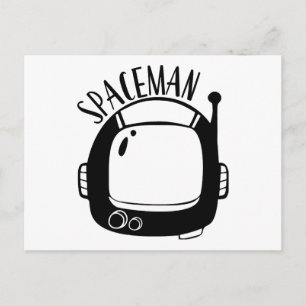 Cartes Pour Fêtes Annuelles Spaceman Vintage