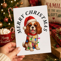Spaniel Cavalier King Charles Joyeux Noël