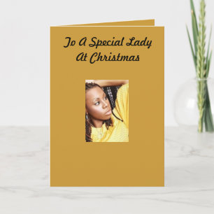 Cartes Pour Fêtes Annuelles Special Lady Christmas Card