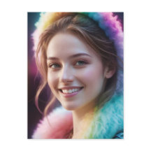 Spectrum Dreamer : Portrait Arc-en-Ciel Iridescent