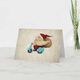 Cartes Pour Fêtes Annuelles Speedy Santa Claus