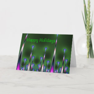 Cartes Pour Fêtes Annuelles Spikes Happy Holidays