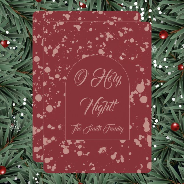 Cartes Pour Fêtes Annuelles Splatter Christmas Card (Créateur téléchargé)