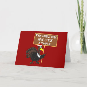Cartes Pour Fêtes Annuelles Spoof donne une chance à la paix