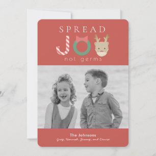 Cartes Pour Fêtes Annuelles Spread JOY Reindeer