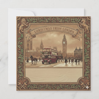 Cartes Pour Fêtes Annuelles Square London Card - Christmas