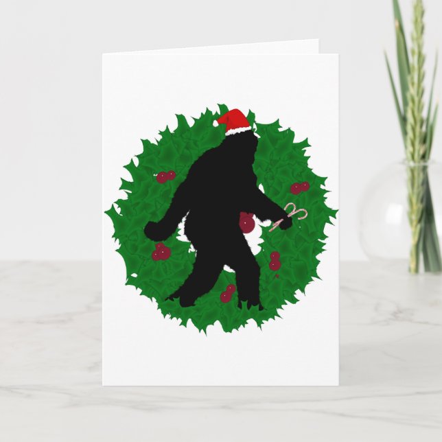 Cartes Pour Fêtes Annuelles Squatchine de Noël' (Devant)