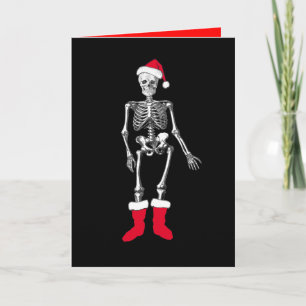 Cartes Pour Fêtes Annuelles Squelette confus