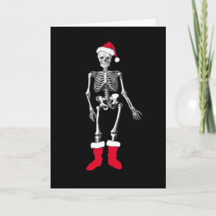 Cartes Pour Fêtes Annuelles Squelette confus
