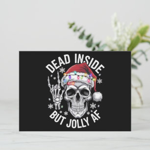 Cartes Pour Fêtes Annuelles Squelette de Cadeau de Noël Mort à l'Intérieur Mai