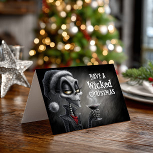 Cartes Pour Fêtes Annuelles Squelette de Noël élégant