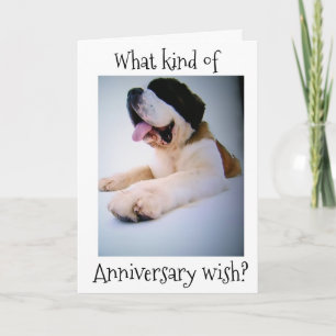 CARTES POUR FÊTES ANNUELLES ST. BERNARD ENVOIE DES VOEUX ANNIVERSAIRES "ÉNORME