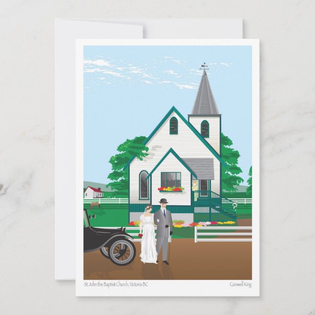 Cartes Pour Fêtes Annuelles St John’s Church - Victoria BC (Devant)