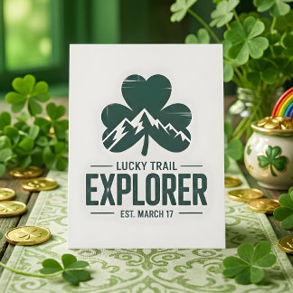 Cartes Pour Fêtes Annuelles St Patrick Days Mountain Trail Lucky