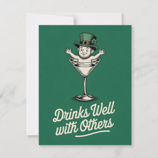 Cartes Pour Fêtes Annuelles St Patricks Day Funny Drinking Card
