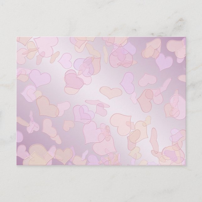Cartes Pour Fêtes Annuelles St-Valentin. Cœurs. (Devant)