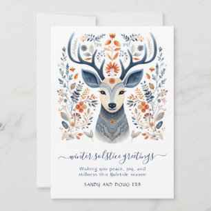 Cartes Pour Fêtes Annuelles Stade solstice d'hiver Yuletide