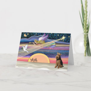 Cartes Pour Fêtes Annuelles Star de Noël - Welsh Terrier