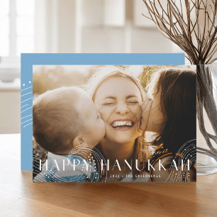 Cartes Pour Fêtes Annuelles Starry Wish Elegant Hanoukka Photo