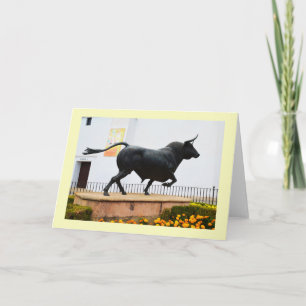 Cartes Pour Fêtes Annuelles Statue d'un taureau