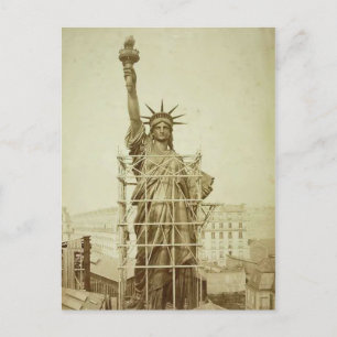 Cartes Pour Fêtes Annuelles Statue vintage De La Liberté